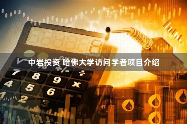 中岩投资 哈佛大学访问学者项目介绍