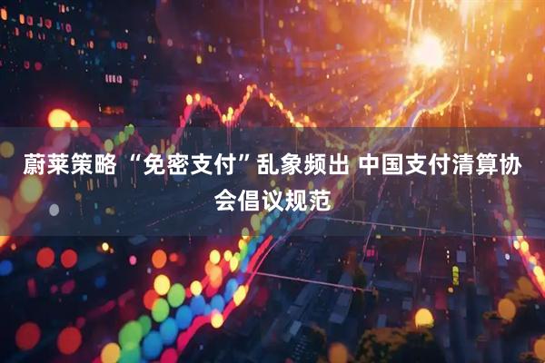 蔚莱策略 “免密支付”乱象频出 中国支付清算协会倡议规范